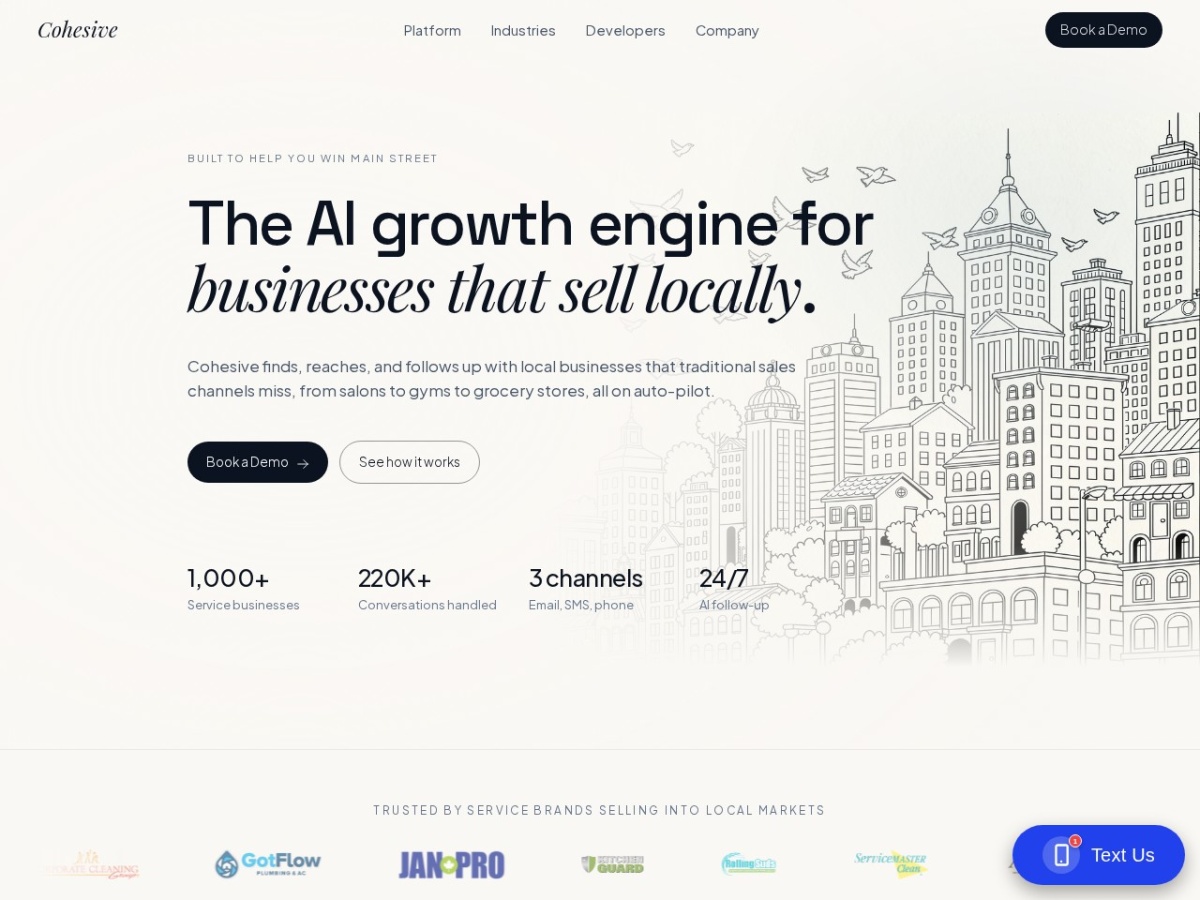 Screenshot of getcohesiveai.com
